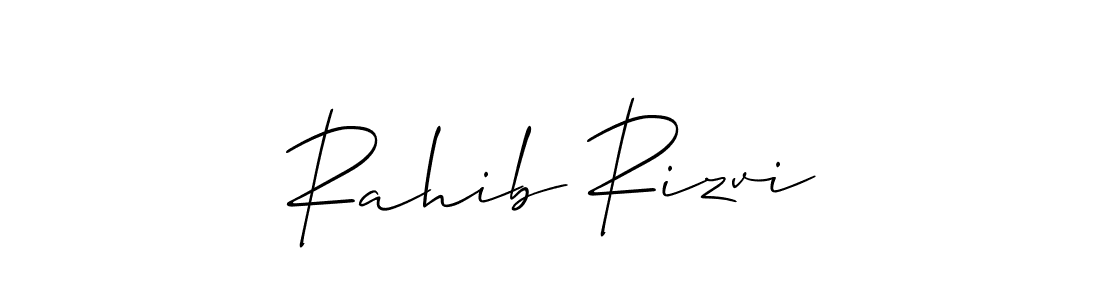 Also You can easily find your signature by using the search form. We will create Rahib Rizvi name handwritten signature images for you free of cost using Allison_Script sign style. Rahib Rizvi signature style 2 images and pictures png