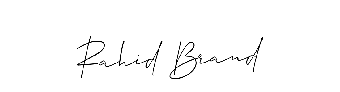 Make a short Rahid Brand signature style. Manage your documents anywhere anytime using Allison_Script. Create and add eSignatures, submit forms, share and send files easily. Rahid Brand signature style 2 images and pictures png