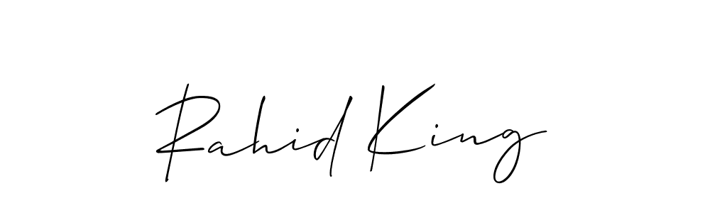 Rahid King stylish signature style. Best Handwritten Sign (Allison_Script) for my name. Handwritten Signature Collection Ideas for my name Rahid King. Rahid King signature style 2 images and pictures png