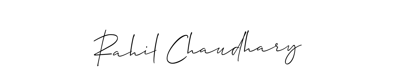 Once you've used our free online signature maker to create your best signature Allison_Script style, it's time to enjoy all of the benefits that Rahil Chaudhary name signing documents. Rahil Chaudhary signature style 2 images and pictures png