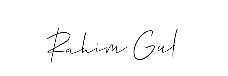 How to make Rahim Gul name signature. Use Allison_Script style for creating short signs online. This is the latest handwritten sign. Rahim Gul signature style 2 images and pictures png