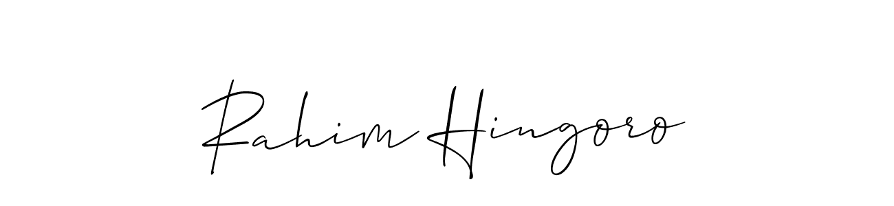 Best and Professional Signature Style for Rahim Hingoro. Allison_Script Best Signature Style Collection. Rahim Hingoro signature style 2 images and pictures png