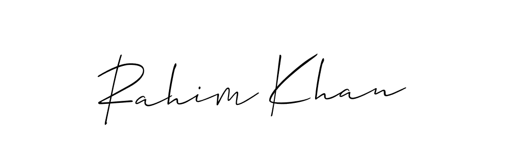 Also You can easily find your signature by using the search form. We will create Rahim Khan name handwritten signature images for you free of cost using Allison_Script sign style. Rahim Khan signature style 2 images and pictures png