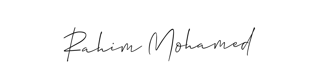Once you've used our free online signature maker to create your best signature Allison_Script style, it's time to enjoy all of the benefits that Rahim Mohamed name signing documents. Rahim Mohamed signature style 2 images and pictures png