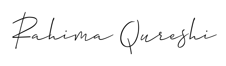 The Allison_Script signature style provides a bold statement for name Rahima Qureshi. Designed for business owners, executives, and leaders. Rahima Qureshi signature style 2 images and pictures png