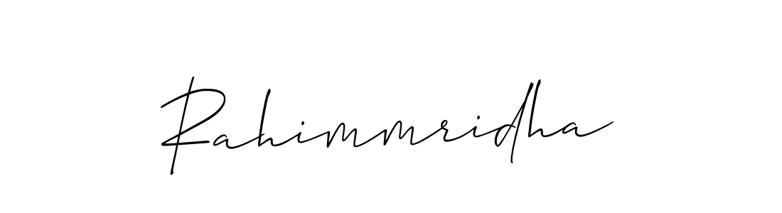 Rahimmridha stylish signature style. Best Handwritten Sign (Allison_Script) for my name. Handwritten Signature Collection Ideas for my name Rahimmridha. Rahimmridha signature style 2 images and pictures png