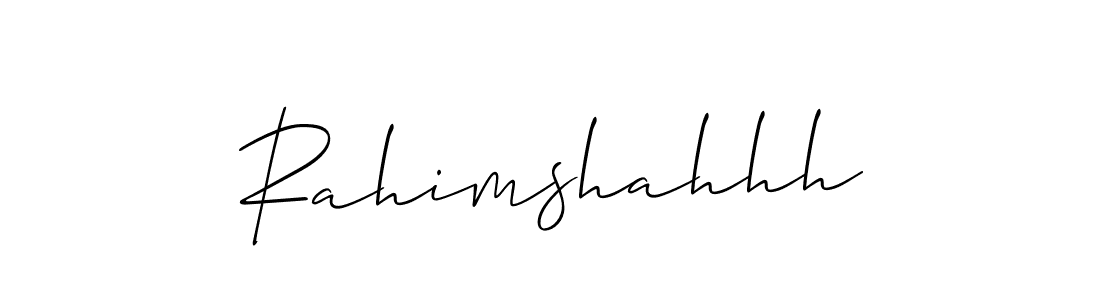 How to Draw Rahimshahhh signature style? Allison_Script is a latest design signature styles for name Rahimshahhh. Rahimshahhh signature style 2 images and pictures png