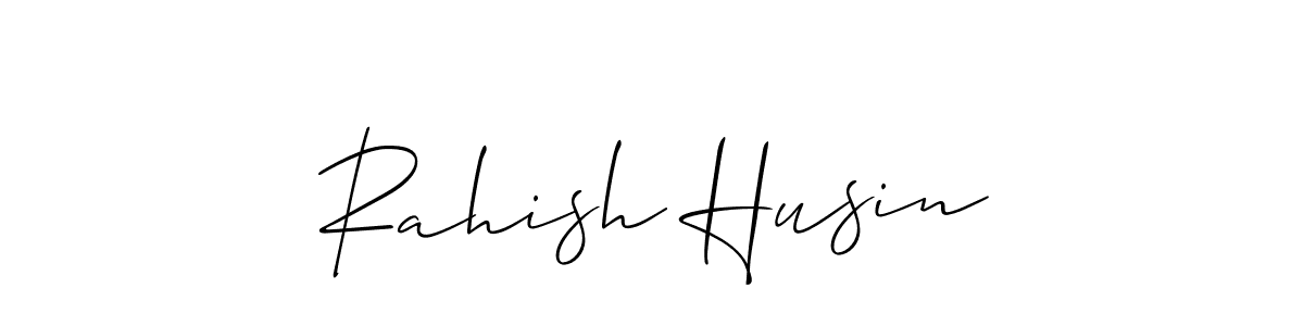 Make a beautiful signature design for name Rahish Husin. Use this online signature maker to create a handwritten signature for free. Rahish Husin signature style 2 images and pictures png