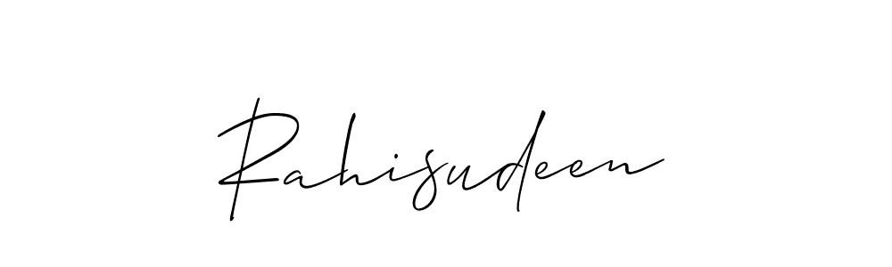 This is the best signature style for the Rahisudeen name. Also you like these signature font (Allison_Script). Mix name signature. Rahisudeen signature style 2 images and pictures png