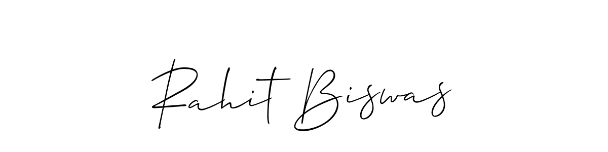 Design your own signature with our free online signature maker. With this signature software, you can create a handwritten (Allison_Script) signature for name Rahit Biswas. Rahit Biswas signature style 2 images and pictures png