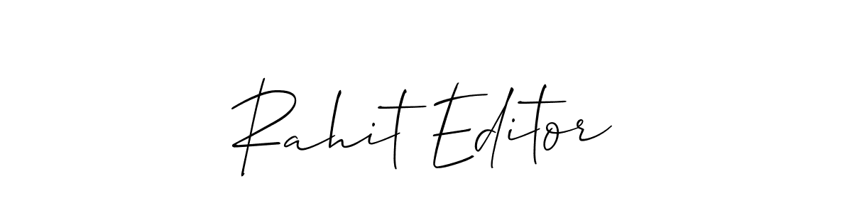 Make a short Rahit Editor signature style. Manage your documents anywhere anytime using Allison_Script. Create and add eSignatures, submit forms, share and send files easily. Rahit Editor signature style 2 images and pictures png