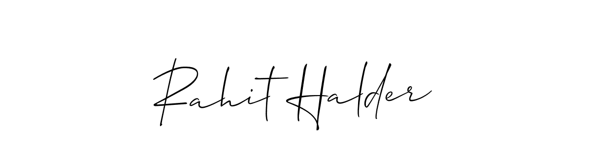 The best way (Allison_Script) to make a short signature is to pick only two or three words in your name. The name Rahit Halder include a total of six letters. For converting this name. Rahit Halder signature style 2 images and pictures png