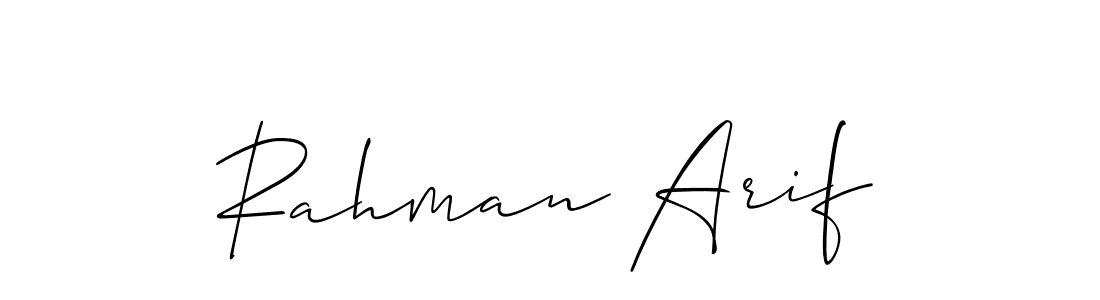 This is the best signature style for the Rahman Arif name. Also you like these signature font (Allison_Script). Mix name signature. Rahman Arif signature style 2 images and pictures png