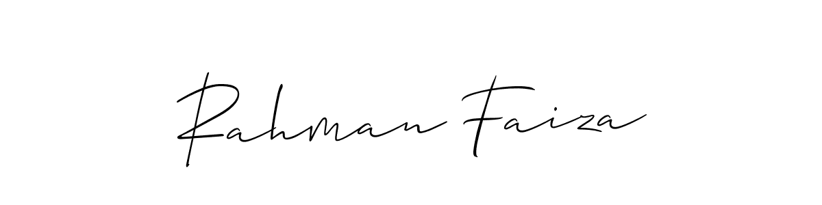 Make a beautiful signature design for name Rahman Faiza. Use this online signature maker to create a handwritten signature for free. Rahman Faiza signature style 2 images and pictures png