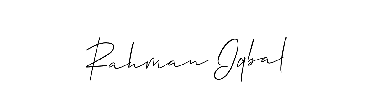 Once you've used our free online signature maker to create your best signature Allison_Script style, it's time to enjoy all of the benefits that Rahman Iqbal name signing documents. Rahman Iqbal signature style 2 images and pictures png