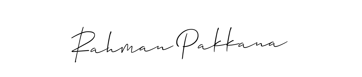 Also You can easily find your signature by using the search form. We will create Rahman Pakkana name handwritten signature images for you free of cost using Allison_Script sign style. Rahman Pakkana signature style 2 images and pictures png