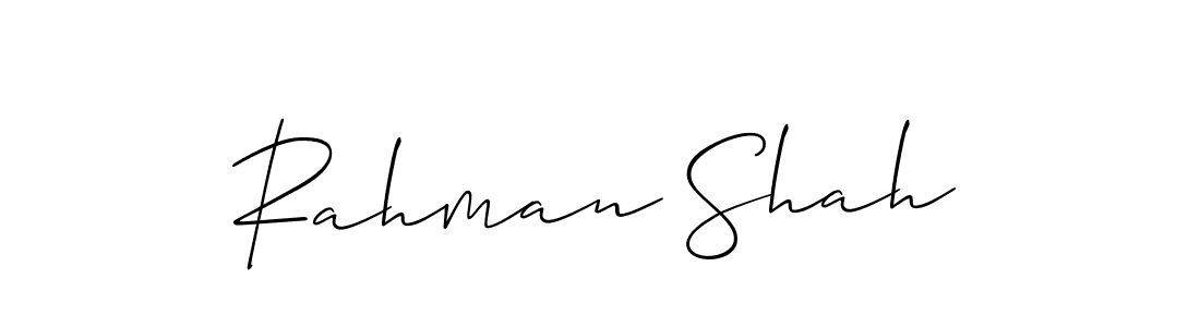 Rahman Shah stylish signature style. Best Handwritten Sign (Allison_Script) for my name. Handwritten Signature Collection Ideas for my name Rahman Shah. Rahman Shah signature style 2 images and pictures png