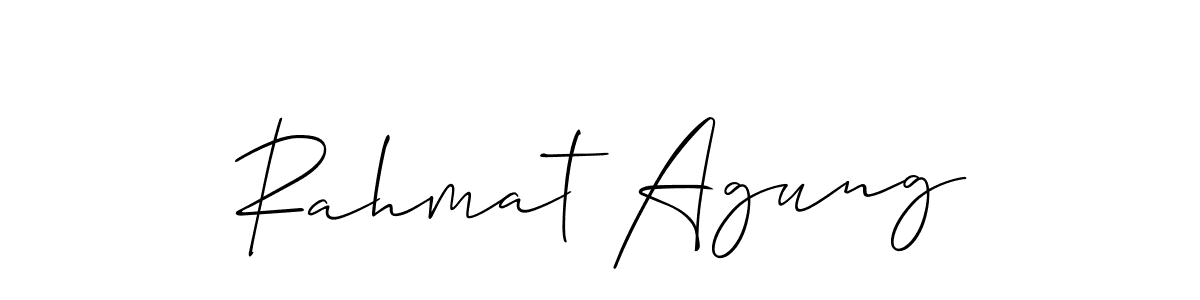 See photos of Rahmat Agung official signature by Spectra . Check more albums & portfolios. Read reviews & check more about Allison_Script font. Rahmat Agung signature style 2 images and pictures png