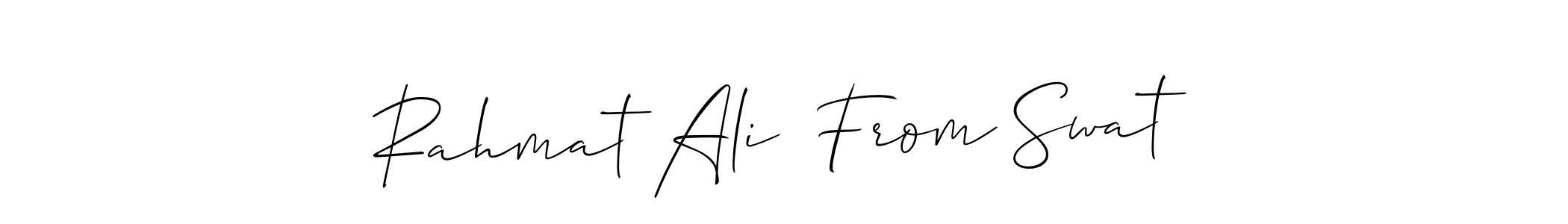 Similarly Allison_Script is the best handwritten signature design. Signature creator online .You can use it as an online autograph creator for name Rahmat Ali  From Swat. Rahmat Ali  From Swat signature style 2 images and pictures png