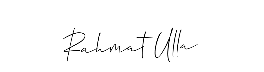 Use a signature maker to create a handwritten signature online. With this signature software, you can design (Allison_Script) your own signature for name Rahmat Ulla. Rahmat Ulla signature style 2 images and pictures png