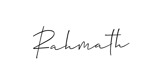 Allison_Script is a professional signature style that is perfect for those who want to add a touch of class to their signature. It is also a great choice for those who want to make their signature more unique. Get Rahmath name to fancy signature for free. Rahmath signature style 2 images and pictures png