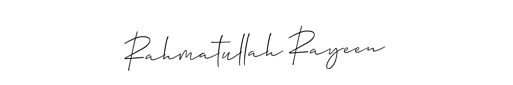 Also You can easily find your signature by using the search form. We will create Rahmatullah Rayeen name handwritten signature images for you free of cost using Allison_Script sign style. Rahmatullah Rayeen signature style 2 images and pictures png