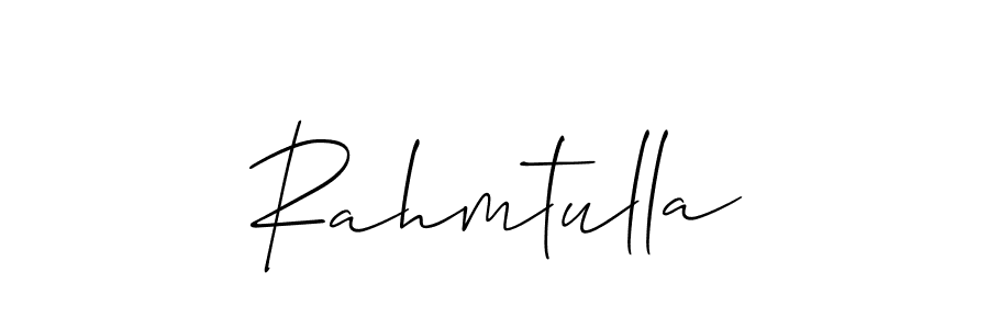 Similarly Allison_Script is the best handwritten signature design. Signature creator online .You can use it as an online autograph creator for name Rahmtulla. Rahmtulla signature style 2 images and pictures png