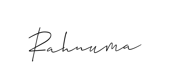 How to make Rahnuma name signature. Use Allison_Script style for creating short signs online. This is the latest handwritten sign. Rahnuma signature style 2 images and pictures png