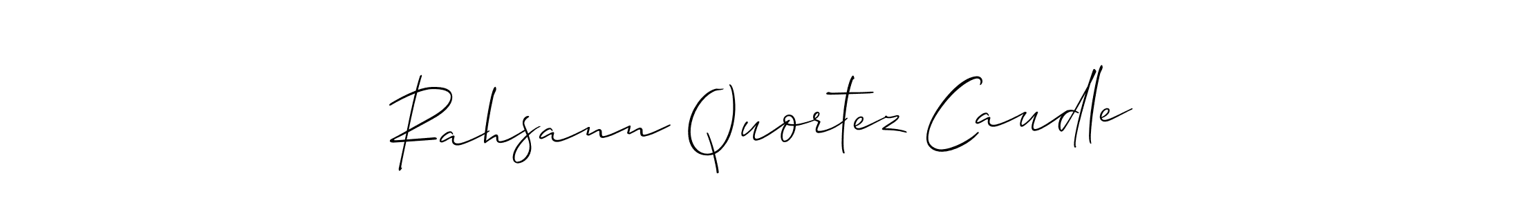 Also we have Rahsann Quortez Caudle name is the best signature style. Create professional handwritten signature collection using Allison_Script autograph style. Rahsann Quortez Caudle signature style 2 images and pictures png