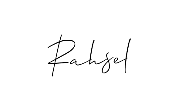 The best way (Allison_Script) to make a short signature is to pick only two or three words in your name. The name Rahsel include a total of six letters. For converting this name. Rahsel signature style 2 images and pictures png