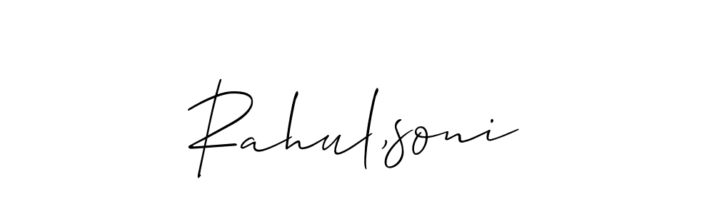 Rahul,soni stylish signature style. Best Handwritten Sign (Allison_Script) for my name. Handwritten Signature Collection Ideas for my name Rahul,soni. Rahul,soni signature style 2 images and pictures png