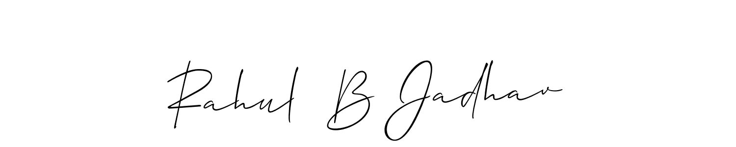 Allison_Script is a professional signature style that is perfect for those who want to add a touch of class to their signature. It is also a great choice for those who want to make their signature more unique. Get Rahul  B Jadhav name to fancy signature for free. Rahul  B Jadhav signature style 2 images and pictures png