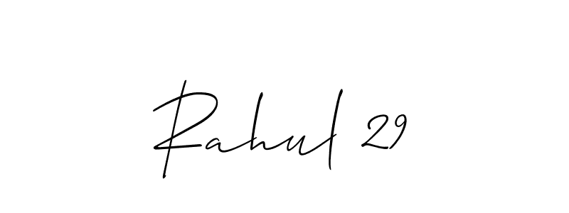 Rahul 29 stylish signature style. Best Handwritten Sign (Allison_Script) for my name. Handwritten Signature Collection Ideas for my name Rahul 29. Rahul 29 signature style 2 images and pictures png