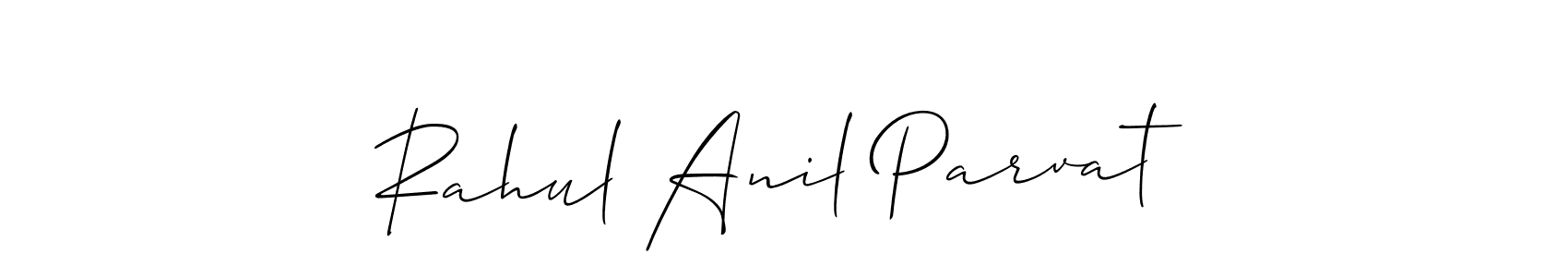 Make a beautiful signature design for name Rahul Anil Parvat. With this signature (Allison_Script) style, you can create a handwritten signature for free. Rahul Anil Parvat signature style 2 images and pictures png
