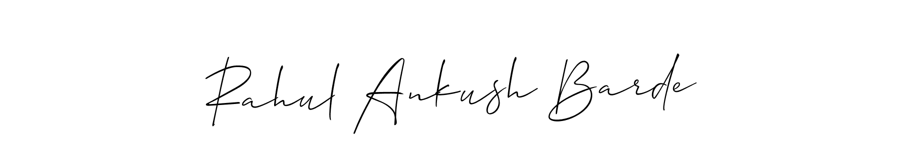 Use a signature maker to create a handwritten signature online. With this signature software, you can design (Allison_Script) your own signature for name Rahul Ankush Barde. Rahul Ankush Barde signature style 2 images and pictures png