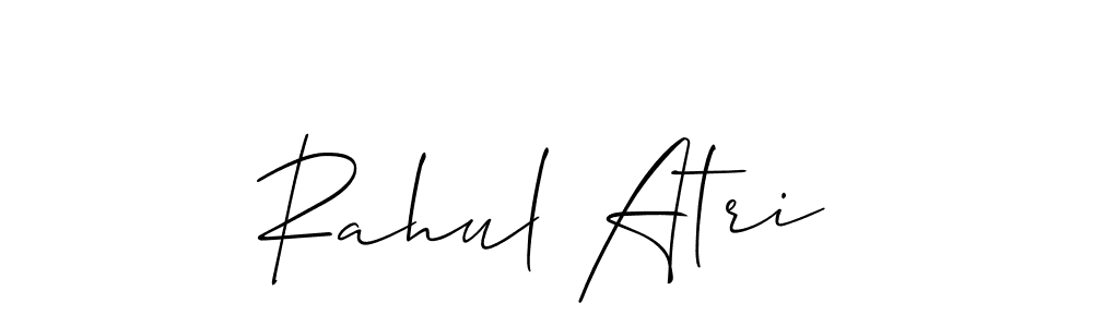 Also we have Rahul Atri name is the best signature style. Create professional handwritten signature collection using Allison_Script autograph style. Rahul Atri signature style 2 images and pictures png