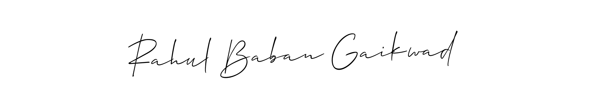 The best way (Allison_Script) to make a short signature is to pick only two or three words in your name. The name Rahul Baban Gaikwad include a total of six letters. For converting this name. Rahul Baban Gaikwad signature style 2 images and pictures png