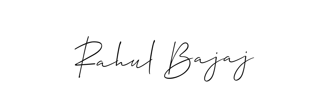 Also we have Rahul Bajaj name is the best signature style. Create professional handwritten signature collection using Allison_Script autograph style. Rahul Bajaj signature style 2 images and pictures png