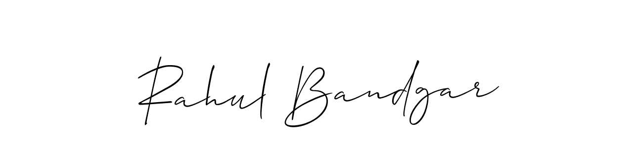 if you are searching for the best signature style for your name Rahul Bandgar. so please give up your signature search. here we have designed multiple signature styles  using Allison_Script. Rahul Bandgar signature style 2 images and pictures png