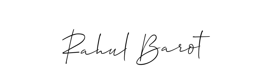 This is the best signature style for the Rahul Barot name. Also you like these signature font (Allison_Script). Mix name signature. Rahul Barot signature style 2 images and pictures png