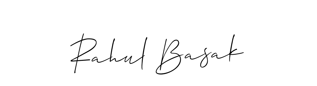 Create a beautiful signature design for name Rahul Basak. With this signature (Allison_Script) fonts, you can make a handwritten signature for free. Rahul Basak signature style 2 images and pictures png