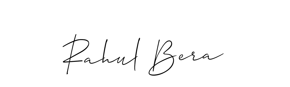 How to make Rahul Bera name signature. Use Allison_Script style for creating short signs online. This is the latest handwritten sign. Rahul Bera signature style 2 images and pictures png