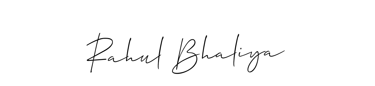 How to Draw Rahul Bhaliya signature style? Allison_Script is a latest design signature styles for name Rahul Bhaliya. Rahul Bhaliya signature style 2 images and pictures png