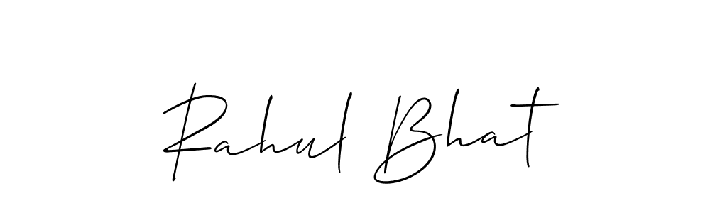 Use a signature maker to create a handwritten signature online. With this signature software, you can design (Allison_Script) your own signature for name Rahul Bhat. Rahul Bhat signature style 2 images and pictures png