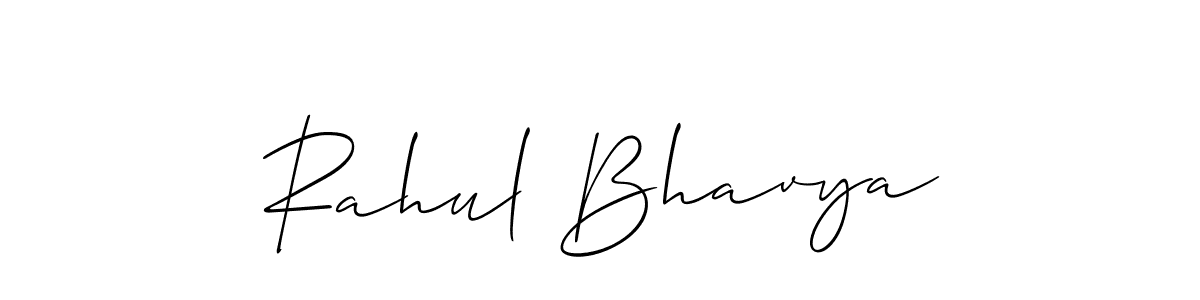Best and Professional Signature Style for Rahul Bhavya. Allison_Script Best Signature Style Collection. Rahul Bhavya signature style 2 images and pictures png