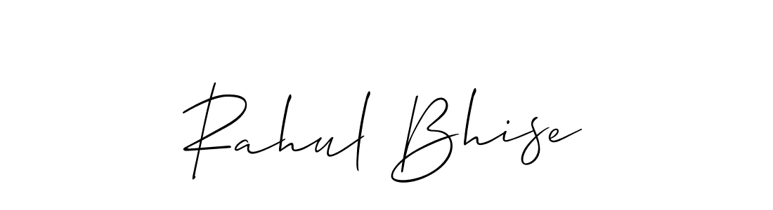 Use a signature maker to create a handwritten signature online. With this signature software, you can design (Allison_Script) your own signature for name Rahul Bhise. Rahul Bhise signature style 2 images and pictures png