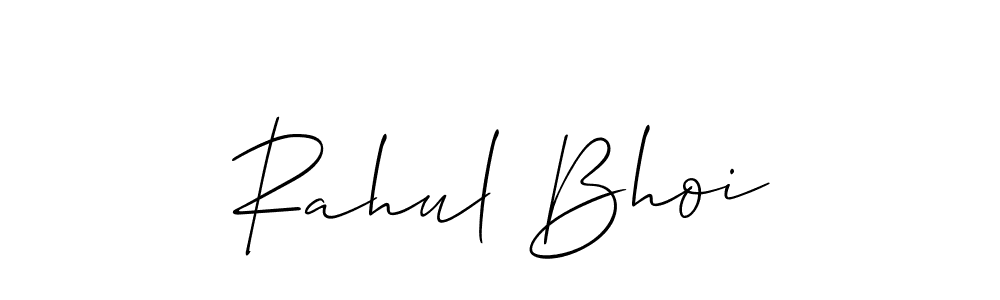 Allison_Script is a professional signature style that is perfect for those who want to add a touch of class to their signature. It is also a great choice for those who want to make their signature more unique. Get Rahul Bhoi name to fancy signature for free. Rahul Bhoi signature style 2 images and pictures png