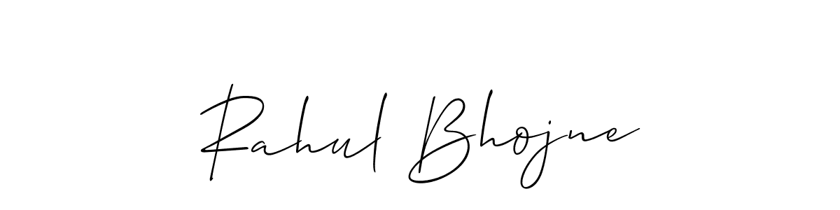 Allison_Script is a professional signature style that is perfect for those who want to add a touch of class to their signature. It is also a great choice for those who want to make their signature more unique. Get Rahul Bhojne name to fancy signature for free. Rahul Bhojne signature style 2 images and pictures png
