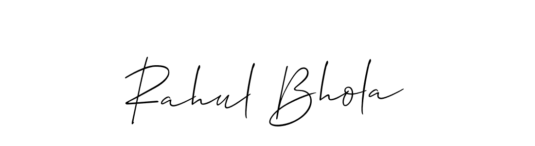 You can use this online signature creator to create a handwritten signature for the name Rahul Bhola. This is the best online autograph maker. Rahul Bhola signature style 2 images and pictures png