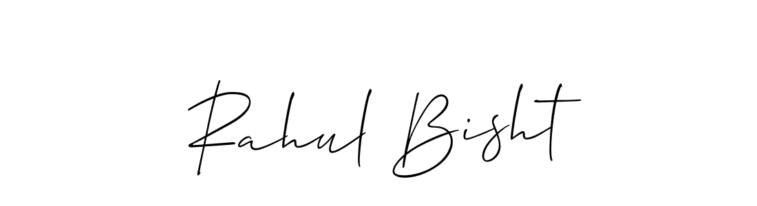 Make a beautiful signature design for name Rahul Bisht. With this signature (Allison_Script) style, you can create a handwritten signature for free. Rahul Bisht signature style 2 images and pictures png